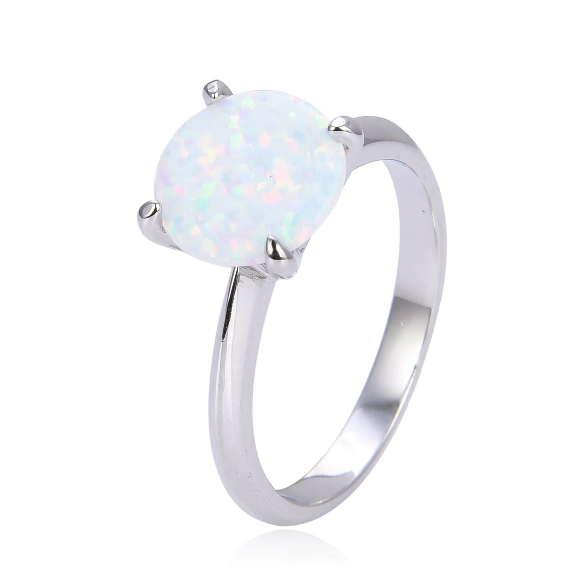925 Sterling Silver Color CZ Yellow canary square solitaire Rings- 11103-04