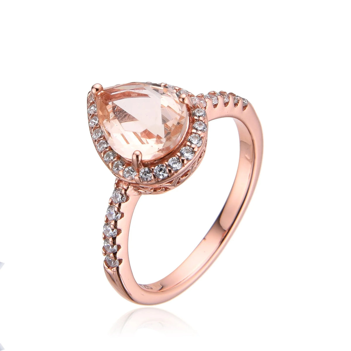 925 STERLING SILVER COLOR CHANGING CZ ZULTNITE DROP SHAPE RING-11130-204