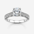 1CT Brilliant Round Moissanite Solitaire Ring- 111339- MOS