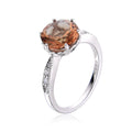 925 STERLING SILVER COLOR CHANGING CZ ZULTNITE ROUND STONE  RING-11247-204