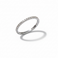 925 Silver White CZ Eternity Band Ring  2mm-11cz95-wcz