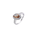 925 Sterling Silver Lab created Tormaline Color Changing Sultnite Stone Ring-11CZ78-204