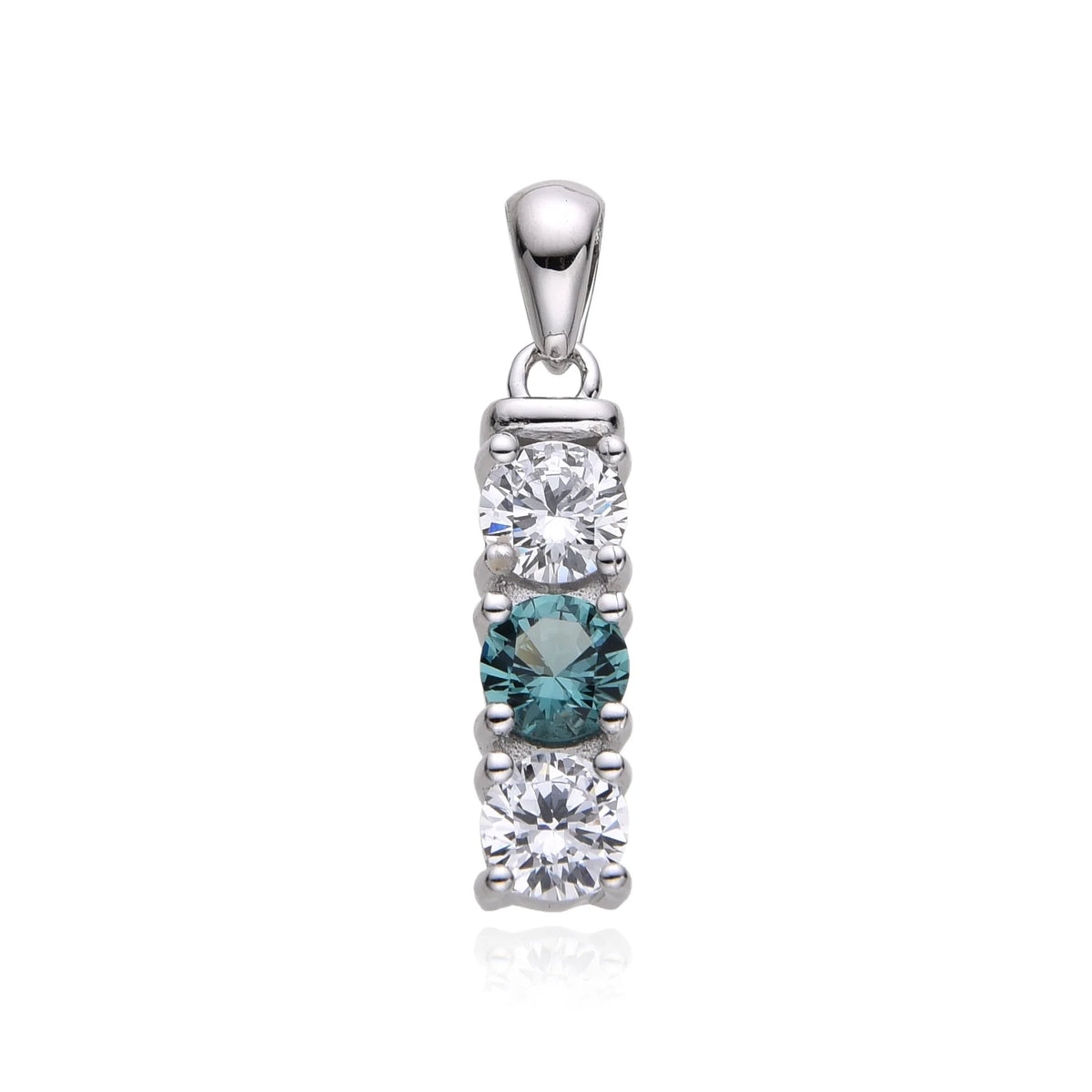 925 Sterling Silver Nano Stone Paraiba Changing Color pendant-33312-pr